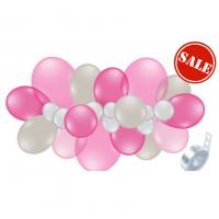 Ballongirlande/balloon garland pink 61 tlg./61 parts 
