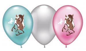 6 Balloons Horses 