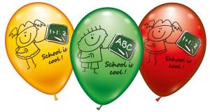 6  Balloons "School is cool" 