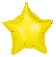 10 Folienballon Stern gelb 