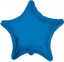10 Foil Balloons star blue 