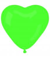 50 Herzballons grün 