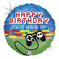 5 Foil Balloons  Game Controller Birthday 