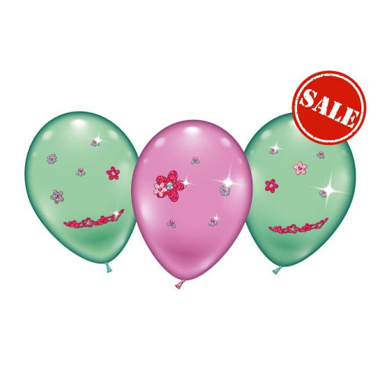 4 Ballons/ balloons "Flower Jewels"- Sonderpreis 