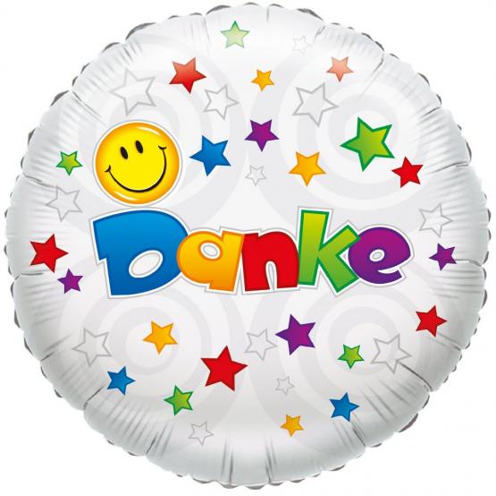 5 Folienballon "Danke" Smile 